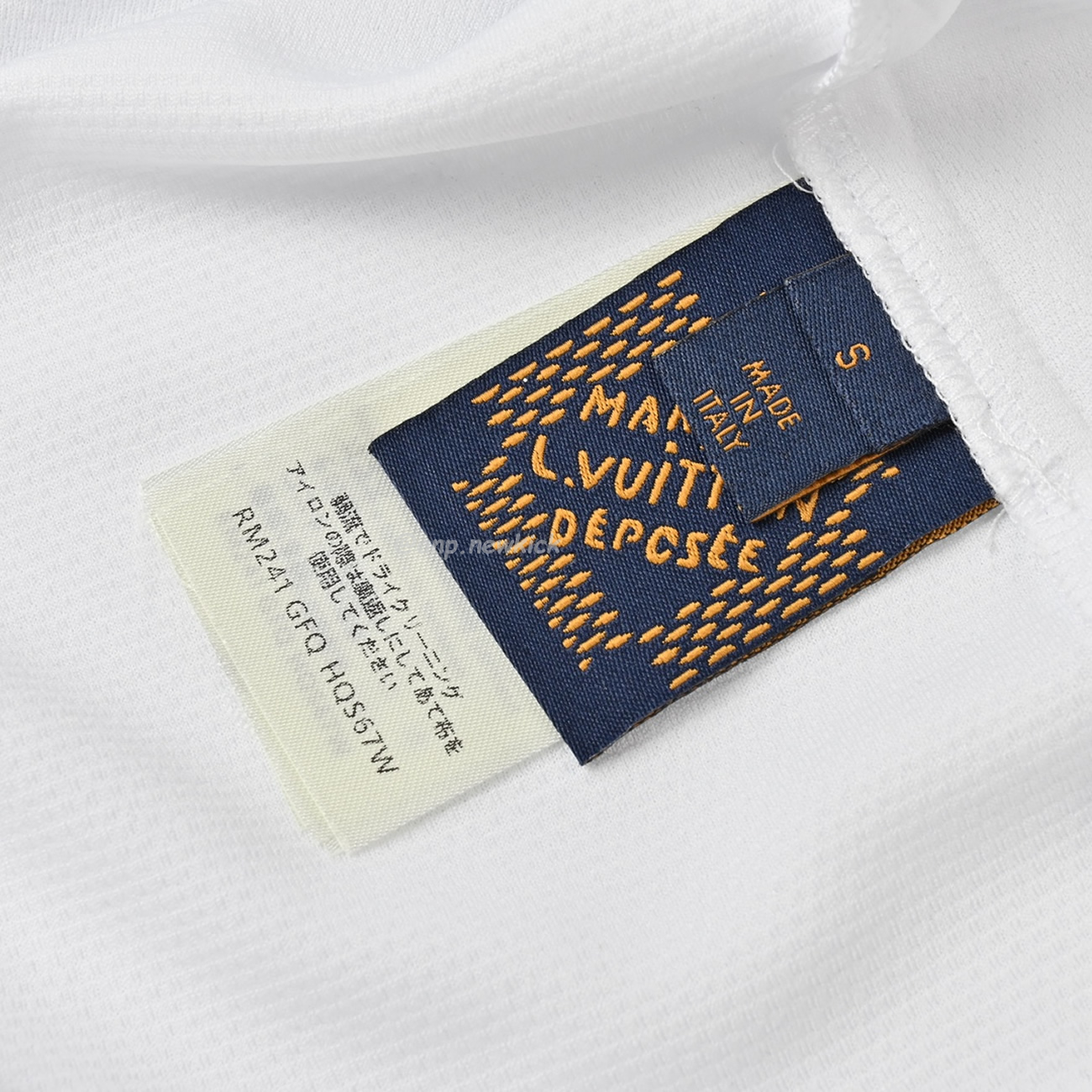 Louis Vuitton 24ss Water Diamond Letter Polo Short Sleeves T Shirt (3) - newkick.org
